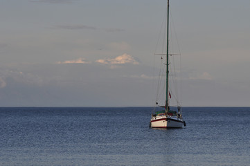 sailing yachts at sea