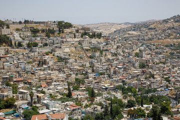 Fototapeta na wymiar East neighborhoods of Jerusalem