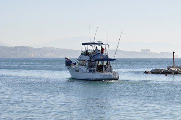 boat trip in the Mediterranean sea