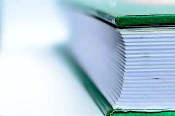 side view of old book