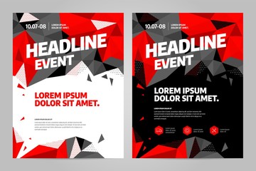 Vector layout design template for event. Eps10 vector.