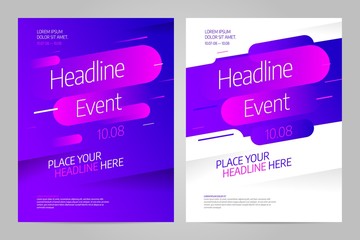Vector layout design template for event. Eps10 vector.