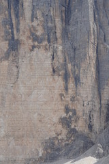 Zwei Kletterer in der riesigen Nordwand der Grossen Zinne, Cima Grande