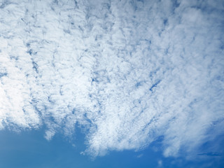 Beautiful clouds against a blue sky background.