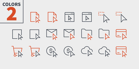 Selection & Cursors UI Pixel Perfect Well-crafted Vector Thin Line Icons 48x48 Ready for 24x24 Grid for Web Graphics and Apps with Editable Stroke. Simple Minimal Pictogram Part 3-3