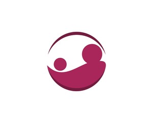 Baby care logo vector