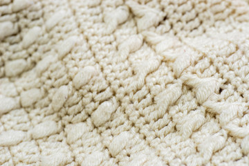 beige waved knitwear texture background macro