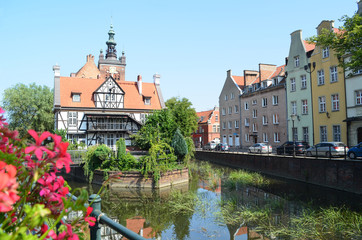 Stare miasto w Gdańsku latrem, Pomorze/The old town in Gdansk by summer time, Pomerania, Poland