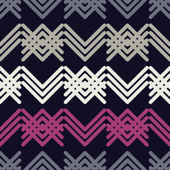 Seamless abstract geometric pattern. Mosaic texture. The texture of the strips. Textile rapport.
