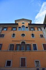 Rome, historic building in the center of the city, view and detail