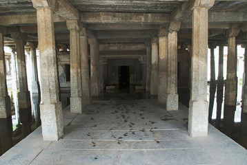 Underground Shiva Temple, Sacred Center. Hampi, Karnataka.