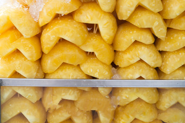 peeled pineapple in half on sale