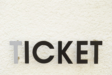ticket sign