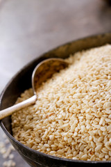 sesame seeds in dish