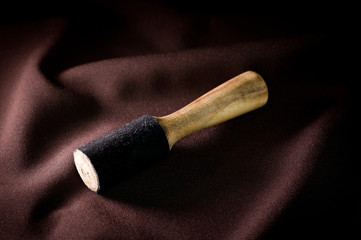 The mask for sensitive leather-covered