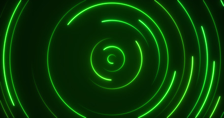 Glowing Neon Lights - Circle Abstract Backgrounds