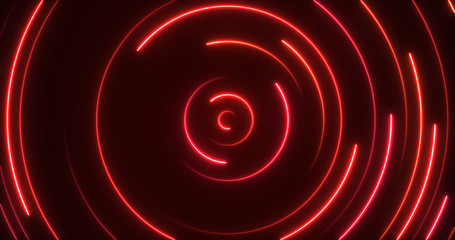 Glowing Neon Lights - Circle Abstract Backgrounds