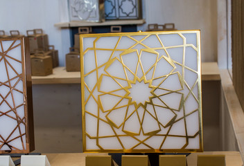 Ottoman Turkish  art with geometric patterns