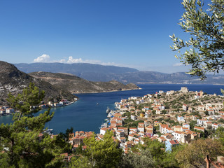 Fototapeta premium Kastellorizo island, Dodecanese, Greece. Megisti,Meis