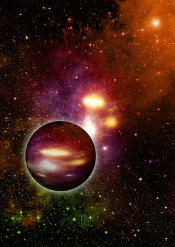 Fototapeta galaxy in a free space