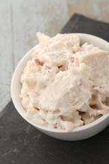 sandwich filling in dish