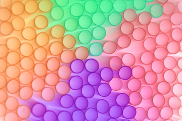 pastel-colored circles blurred into each other, illustration of colored blurred circles