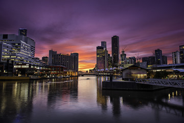 Fototapeta na wymiar Melbourne sunrise