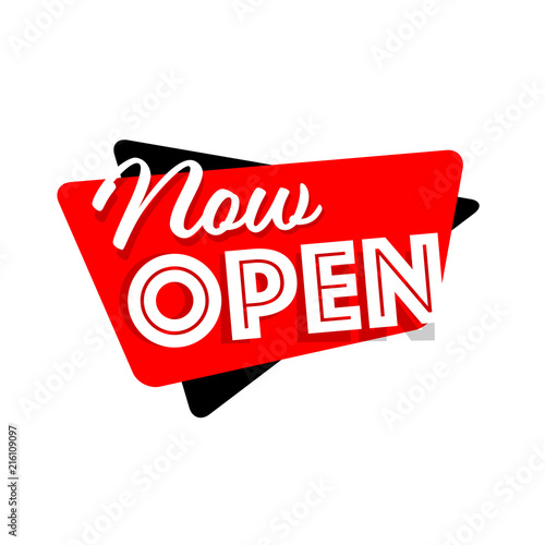 "Now open" Stock image and royalty-free vector files on Fotolia.com