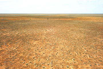 Aerial view of the Nullarbor Plain