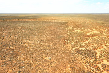 Aerial view of the Nullarbor Plain