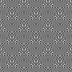Abstract seamless black and white pattern