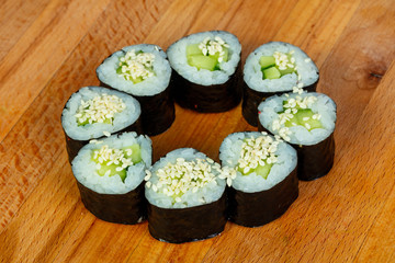 Maki with cucumber
