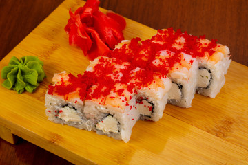 Roll with prawn