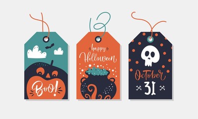 Set of Halloween Gift Tags.