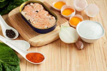 Canned salmon meatballs ingredients