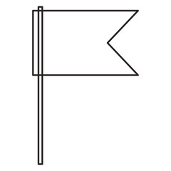 flag pointer location icon vector illustration design