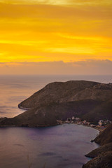 Greek coast at sunrise Peloponnese Mani