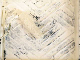 White paint with essentials equipment