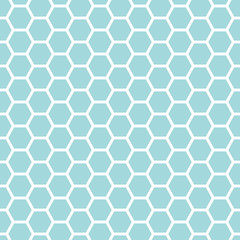 Simple Combs Retro Seamless Pattern Turquoise