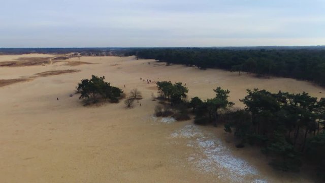 Aerial footage Nationaal Park de Loonse en Drunense Duinen