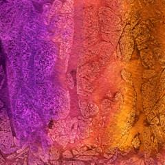 Bright painted watercolor texture. Hand drawn background with text place.