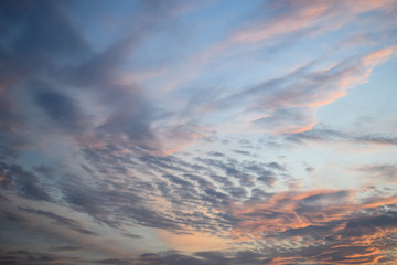 Colorful clouds.