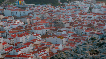 Nazare houses Portugal