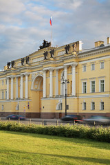 Fototapeta na wymiar Buildings of Senate and Synod in Saint Petersburg. Russia