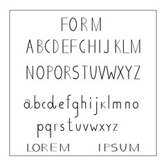Fototapeta premium Form on an isolated background.