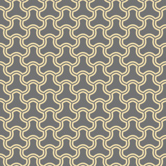 Seamless ornament. Modern background. Geometric modern golden pattern