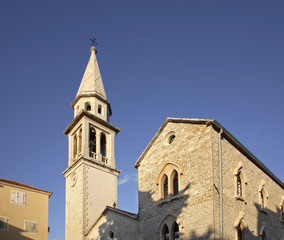 Church of St. John in Budva. Montenegro