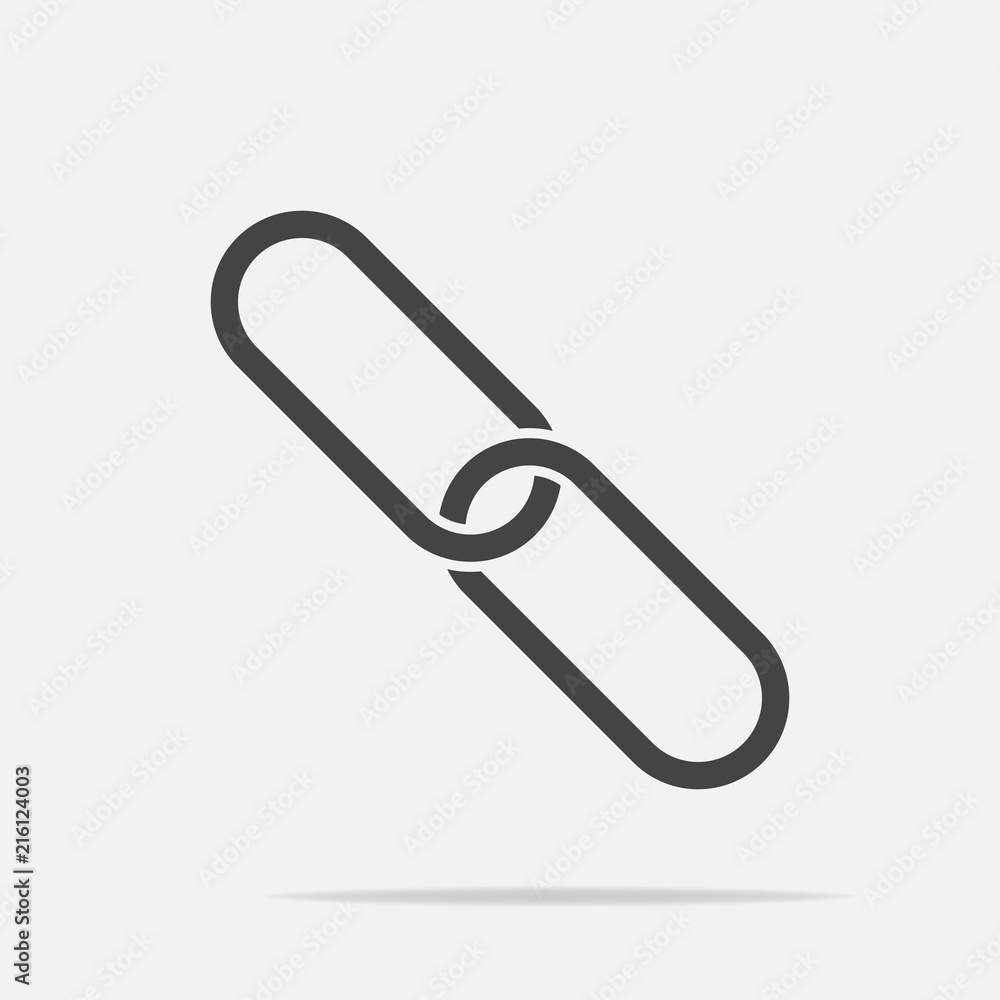 Poster chain links vector icon. layers grouped for easy editing illustration. for your design.