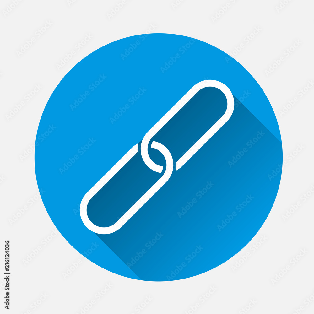 Poster chain links vector icon. layers grouped for easy editing illustration. for your design.
