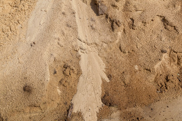 Sand texture after rain